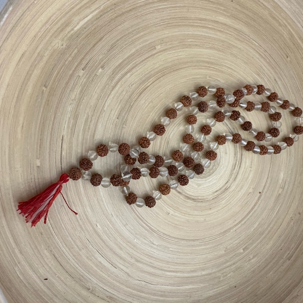 Beautiful hand made Mala prayer necklace